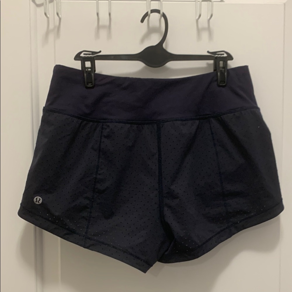 lululemon athletica Blue Athletic Shorts Performance Fit